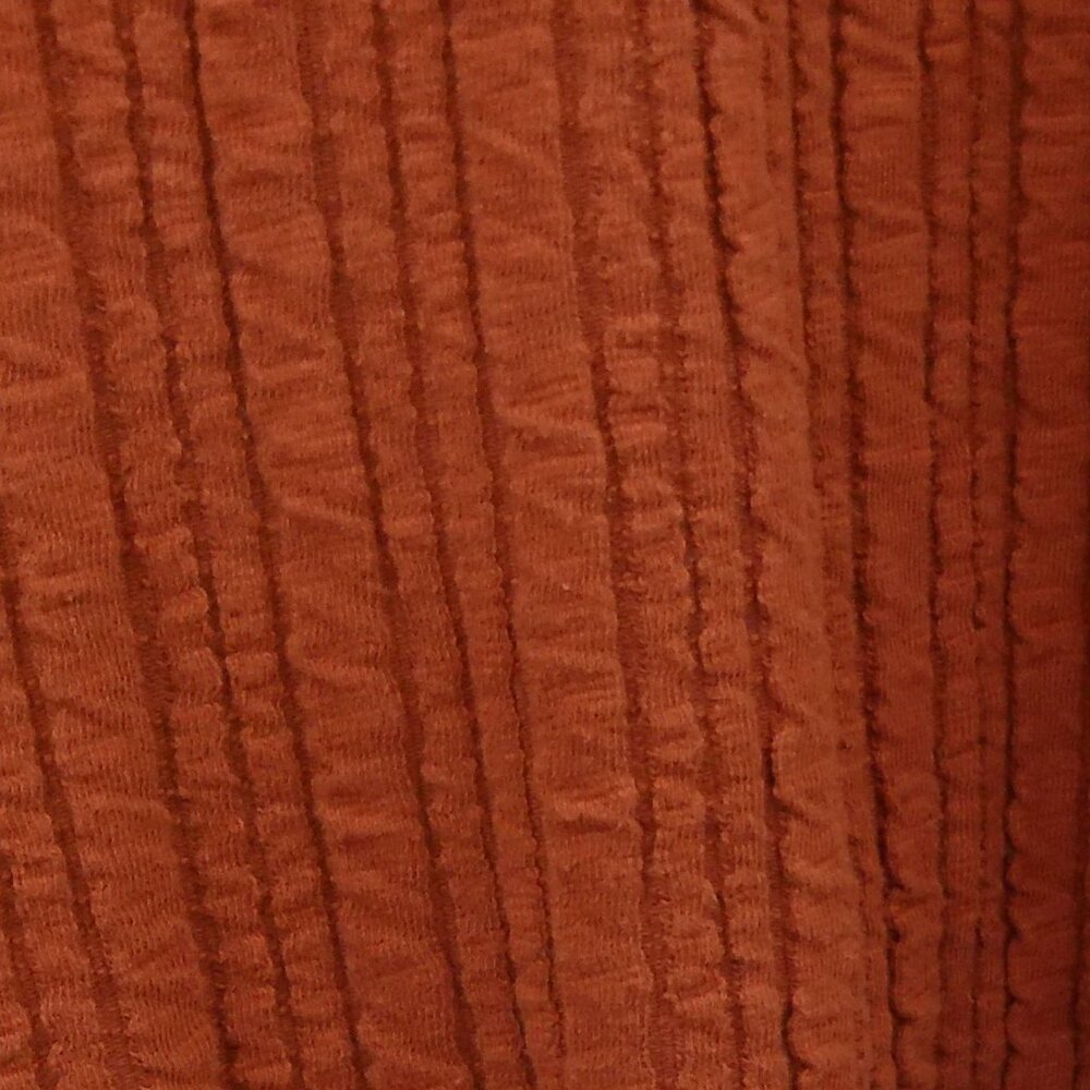 Soft Surroundings Goldie Tunic Top 1X Dark Copper Asymmetrical Button Up Back - Picture 3 of 8
